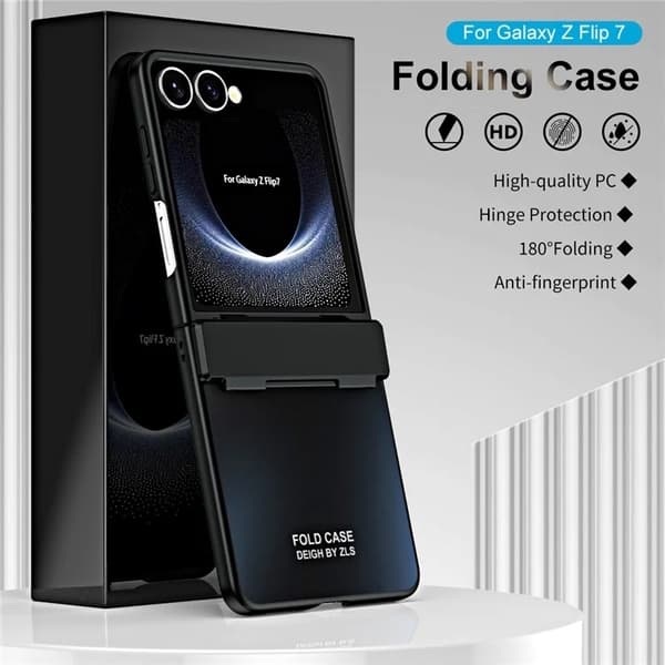 Mobilskal till Galaxy Z Flip7 Electroplating - Svart Svart