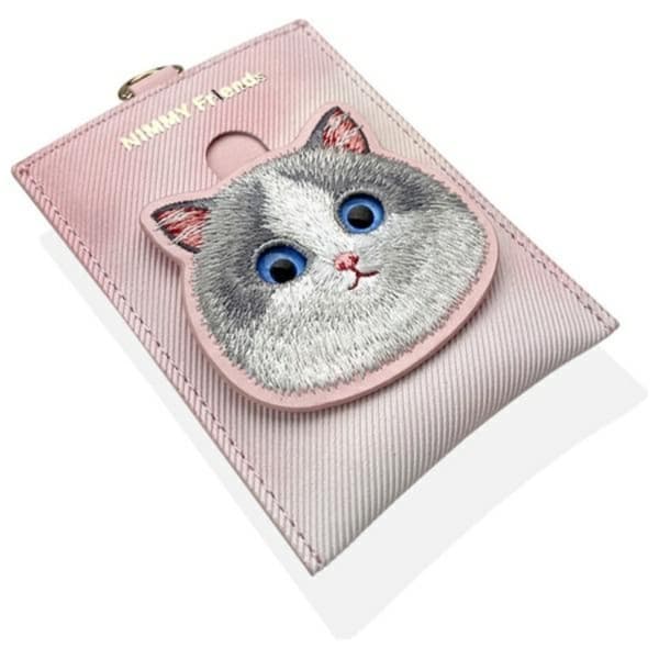 Nimmy Kortholder Big Eyed Pet 2.0 Kat - Lyserød