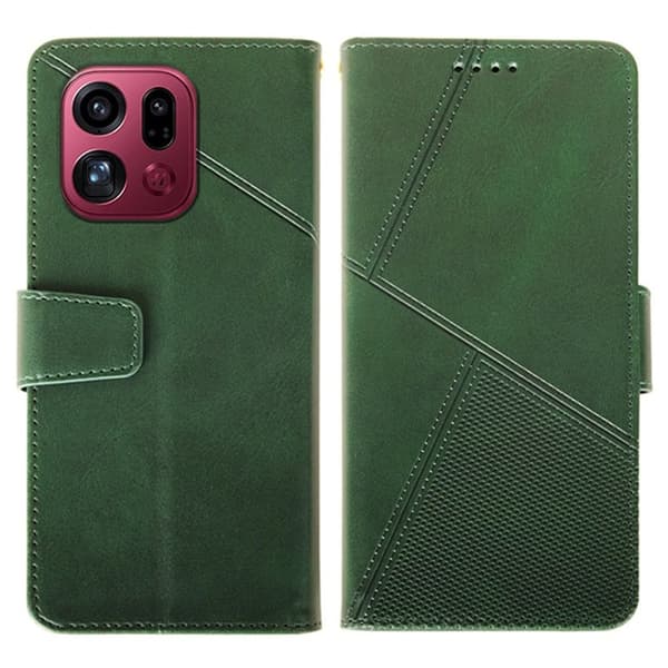 IDEWEI Oppo Find X9 Pro Plånboksfodral Konstläder Ställ - Grön