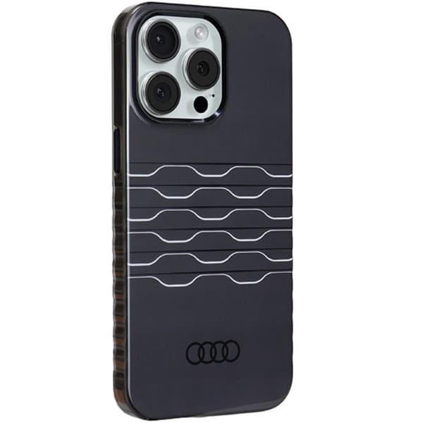 Audi iPhone 15 Pro Max Mobilskal Magsafe IML - Musta Black