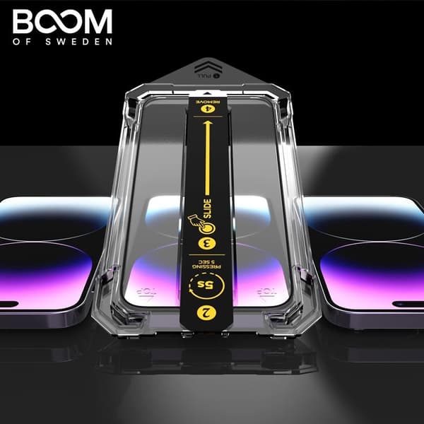 LIVSTIDSGARANTI - BOOM iPhone 12/12 Pro Härdat Glas Skärmskydd - 2 Pack Transparent