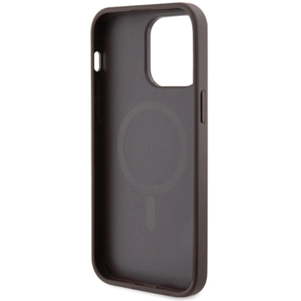 Guess iPhone 13 Pro Max matkapuhelimen suojakuori Magsafe 4G Collection - ruskea