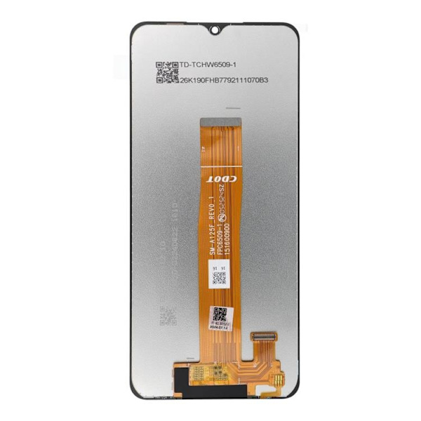 Galaxy A12 Skärm med LCD-display A125 FixCell OEM Svart