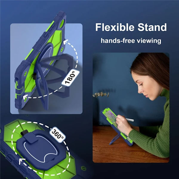 Lenovo Tab K9 Mobilskal Silikon Kickstand Grön