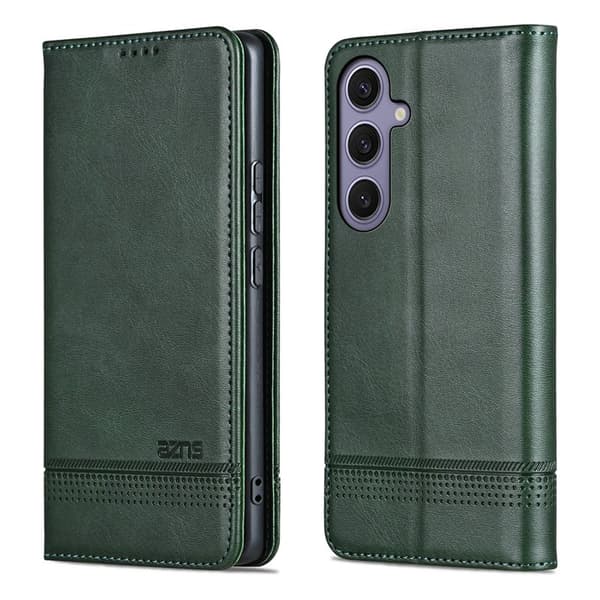 AZNS Plånboksfodral för Samsung Galaxy S26 Plus Konstläder - Grön