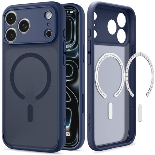 Spigen Mobilskal För iPhone 18 Pro/17 Pro Magsafe Ultra Hybrid - Frost Djupblå