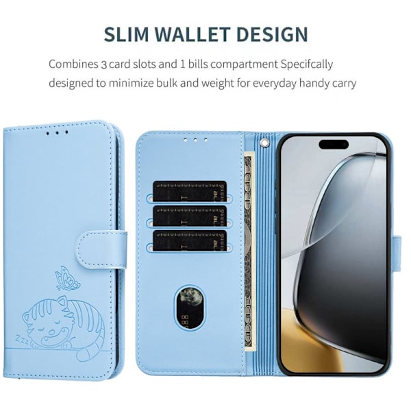 Plånboksfodral för Samsung Galaxy S26 Plus RFID Blocking - Ljusblå