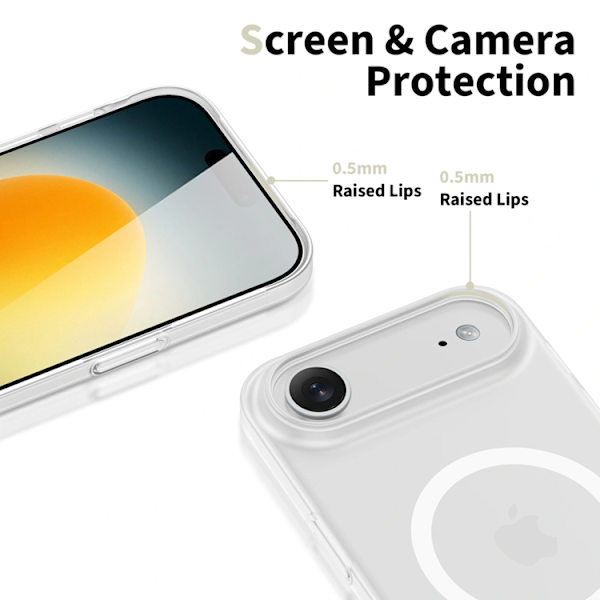 Tech-Protect Mobilskal till iPhone Air Magsafe Slim - Matte Vit Svart