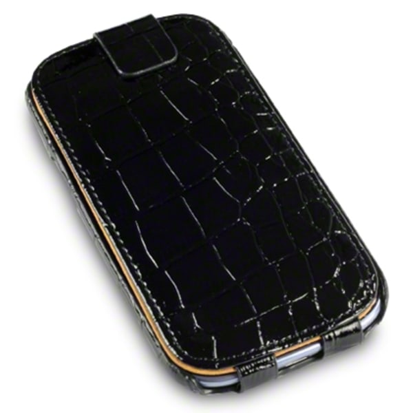 Croco mobilväska till Samsung Galaxy S3 I9300 (Svart) Svart