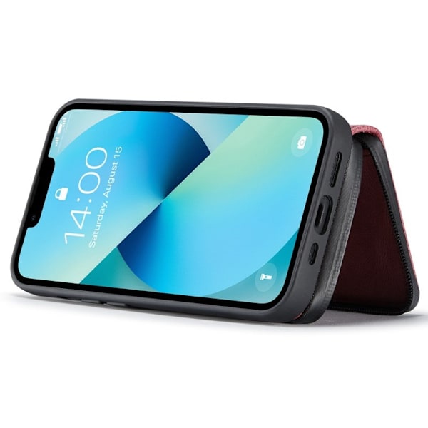 JEEHOOD Mobilskal till iPhone 14 Plus Shockproof KonstLäder Brun