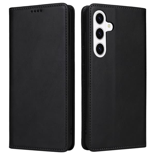 Plånboksfodral för Samsung Galaxy S26 RFID Blocking Konstläder - Svart