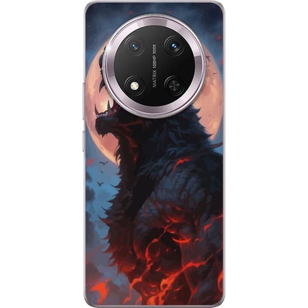 Telefontaske til Honor Magic7 Lite med Howling Wolf