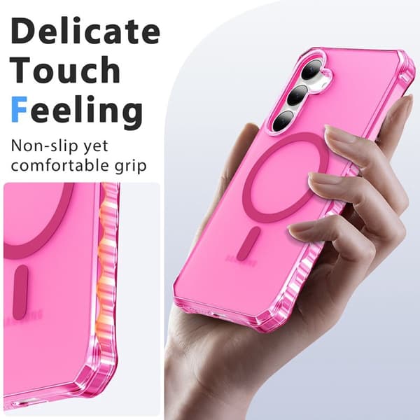 Mobilskal för Samsung Galaxy S26 Plus Magnetiskt PC + TPU - Rosa