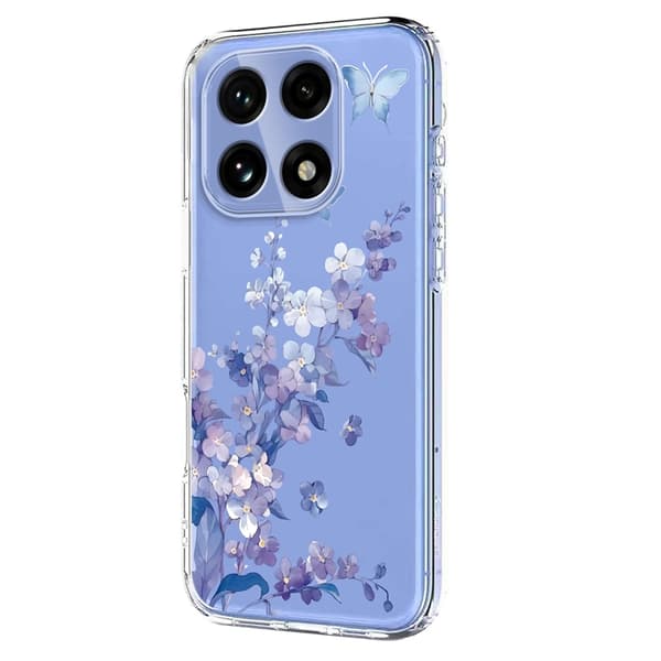 Mobilskal till OnePlus 15 Butterfly Floral Pattern Lila