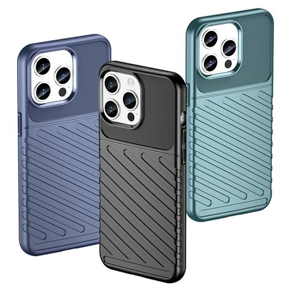 iPhone 15 Pro Max -puhelinkotelo Thunder Armored - Sininen Blå