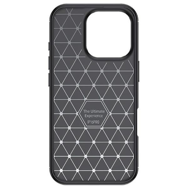 Beline Mobilskal till iPhone 16 Pro Max Carbon Armor - Svart Svart