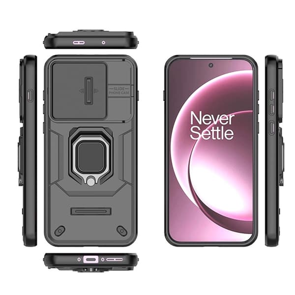 Mobilskal till OnePlus 15 5G PC + TPU Kickstand Svart