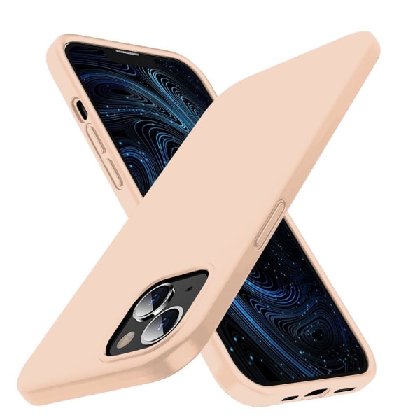 Nestemäinen silikonikotelo iPhone 13 - vaaleanpunainen Pink
