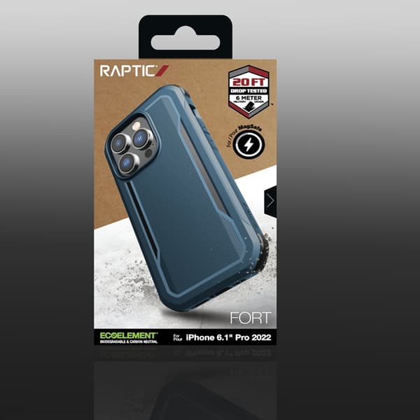 Raptic iPhone 14 Pro Skal MagSafe Fort Armored - Blå Blå