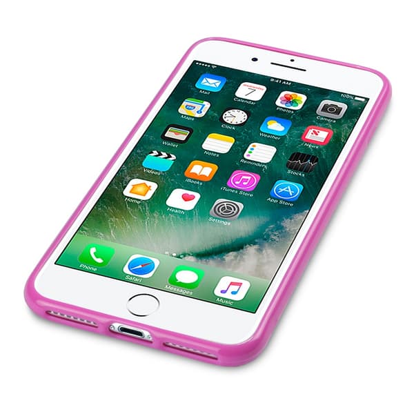 Gel Mobilskal til iPhone 7 Plus - Rosa Pink