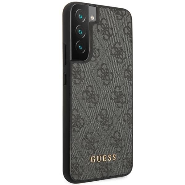 Guess Galaxy S23 Skal 4G Metal Gold Logo - Harmaa Grå
