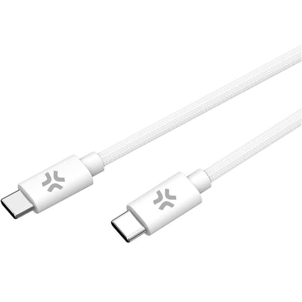 CELLY USB-C till USB-C kabel 60W 1.5m - Vit