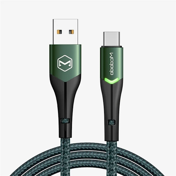 MCDODO USB-A - USB-C Kabel 1m MDD CA-7960 - Grön Grön