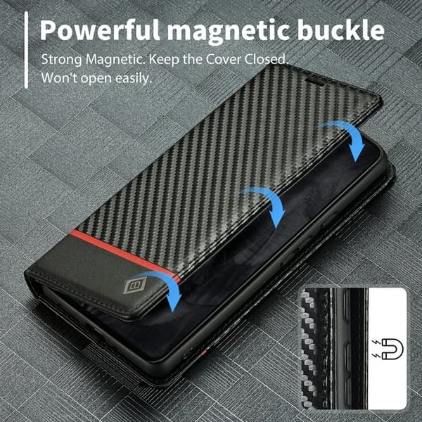 LC.IMEEKE Google Pixel 8 Pro Plånboksfodral Konstläder - Horisontell Rand