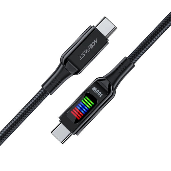 Acefast USB-C til USB-C Kabel 1,2m 100W - Sort