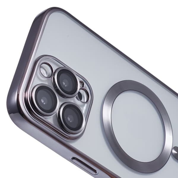 X-LEVEL Mobilskal till iPhone 16 Pro Max MagSafe Transparent TPU Grå