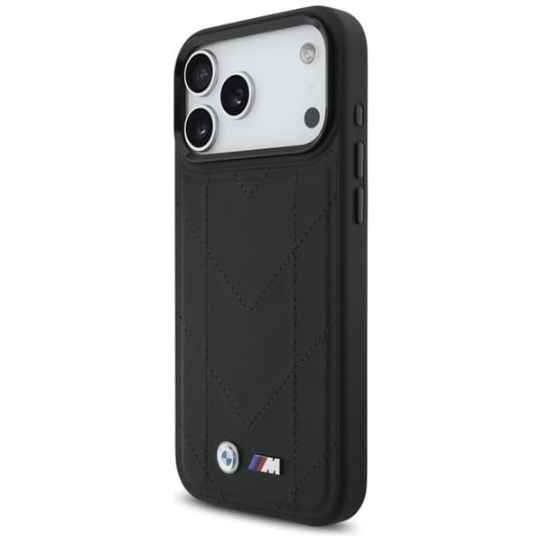 BMW Mobilskal till iPhone 17 Pro Max MagSafe M Quilted Logo Svart