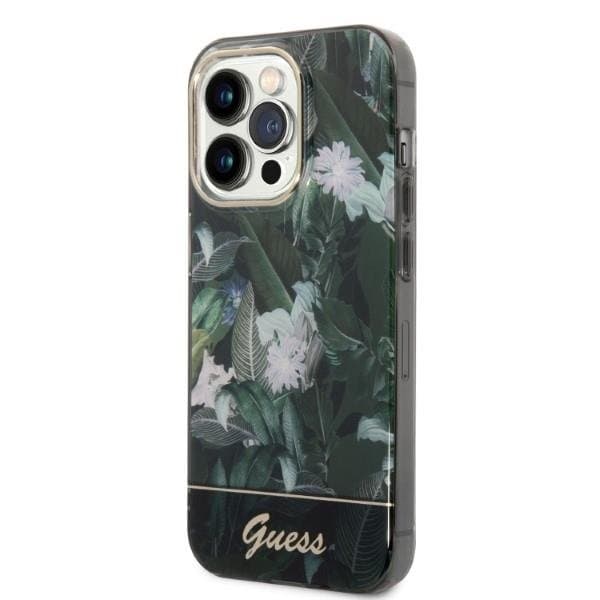 GUESS iPhone 14 Pro Skal Jungle Collection - Grön Grön