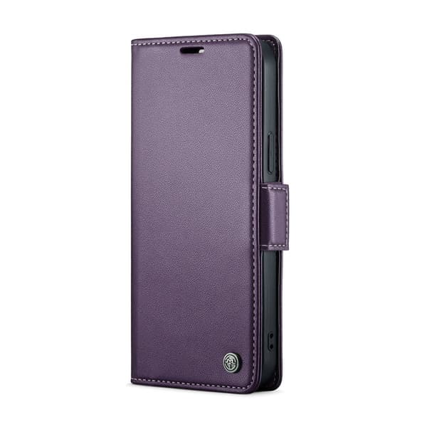 CASEME Plånboksfodral Konstläder för iPhone 16 Pro Max - Lila