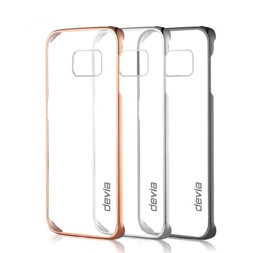Devia Glimmer Bagsideskal til Samsung Galaxy S6 Edge - Sølv Silver