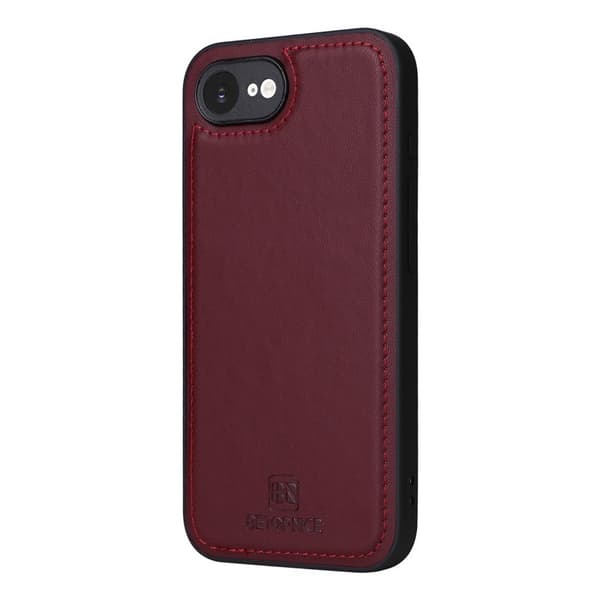 BETOPNICE iPhone 16e Plånboksfodral Magnetiskt Detachable Konstläder - Röd