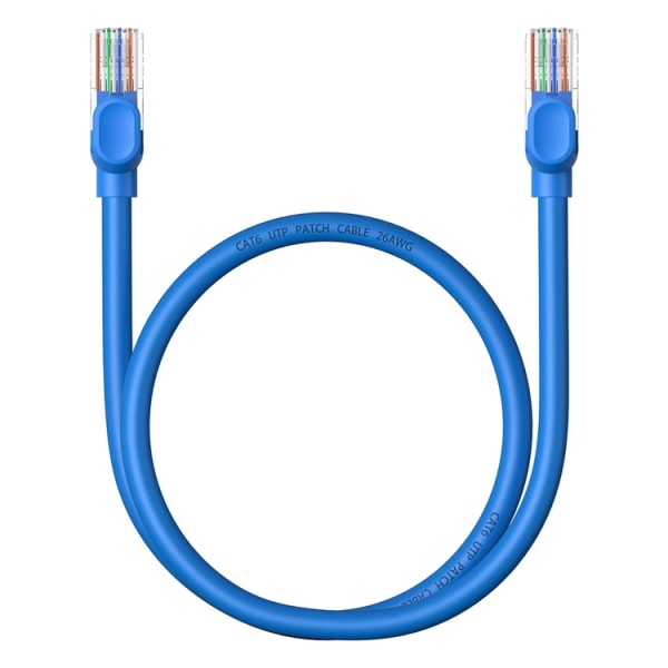 Baseus Cat 6 RJ-45 Ethernet-kabel 1000 Mb/s 0,5 m - blå