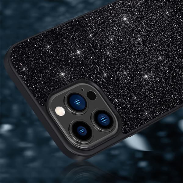 SULADA iPhone 15 Pro Max -puhelinkuori Glitter Sequins - Violetti Lila