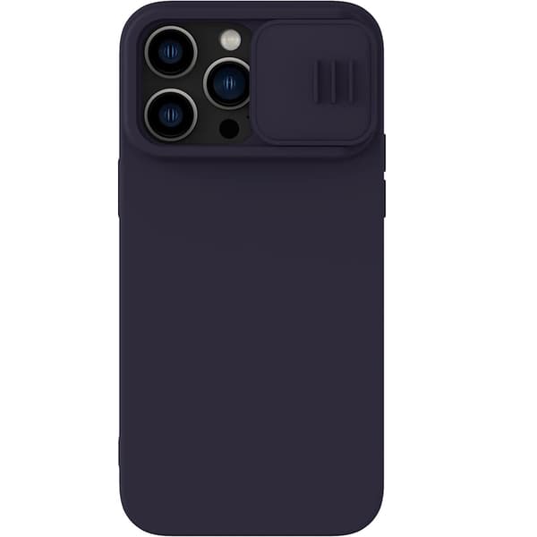 Nillkin iPhone 14 Pro Max Mobilskal Magsafe CamShield Silky - Mørk lilla Lila