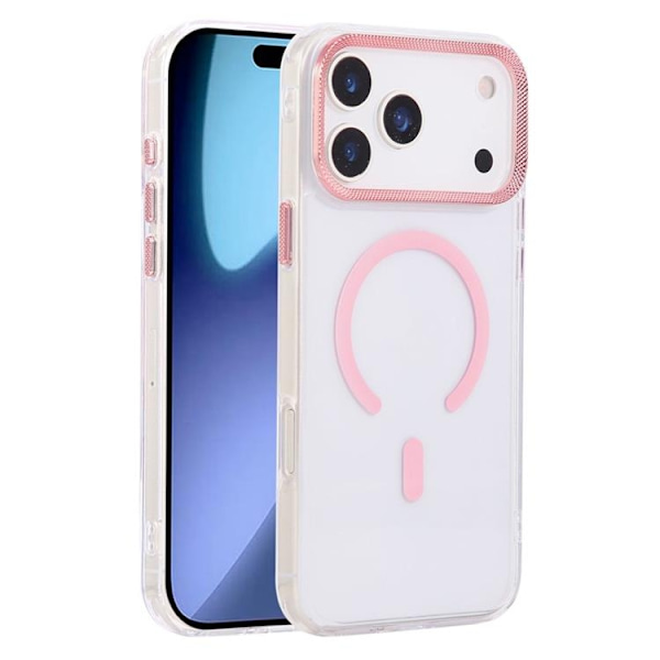 Mobilskal till iPhone 17 Pro MagSafe Texture Frame - Rosa Rosa