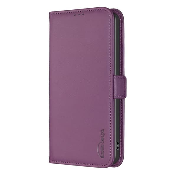 BINFEN Samsung Galaxy S26 Plus Plånboksfodral Konstläder Flip Folio - Mörklila