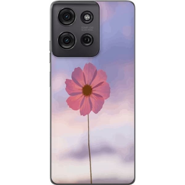 Mobilskal till Motorola Moto G75 med Rosa blomma