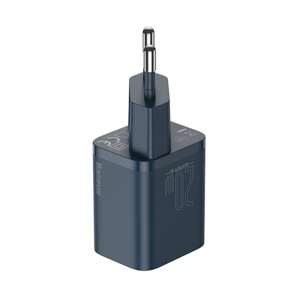 Baseus seinäteuladattorin 20 W Lightning-kaapeli 1 m - sininen Blå
