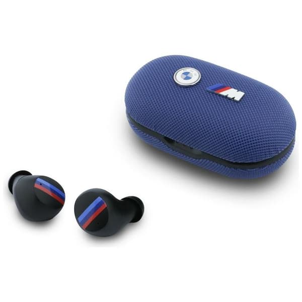 BMW TWS In-Ear Hörlurar Bluetooth ENC Metal Logo - Blå Blå