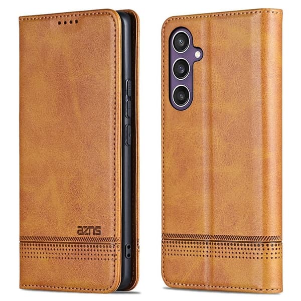 AZNS Samsung Galaxy A36 5G Plånboksfodral Konstläder - Brun