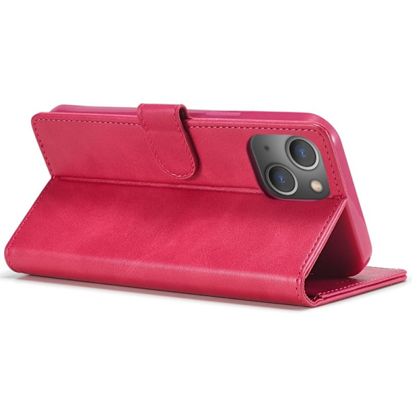 LC.IMEEKE iPhone 14 Plånboksfodral Flip Folio Konstläder - Rosa