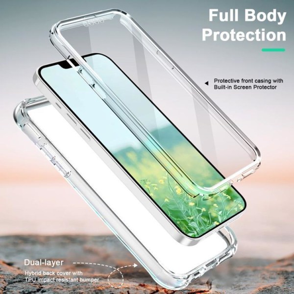 iPhone 14 Pro Max Skal 360 Marble - Grön
