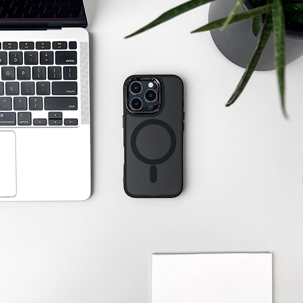Telefontaske til iPhone 16 Pro Magsafe Magnetic Collection - Sort Black