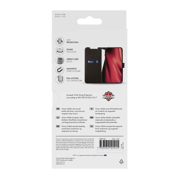 X2O Classic Wallet Plånboksfodral OnePlus 15 Svart