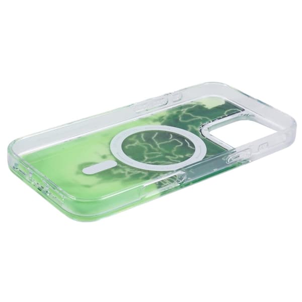 YOUNGKIT Mobilskal till iPhone 16 Pro Max MagSafe IMD-kartmönster Transparent