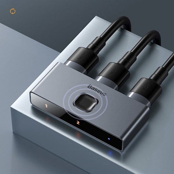 Baseus Hub Adaptrar HDMI Splitter - Grå